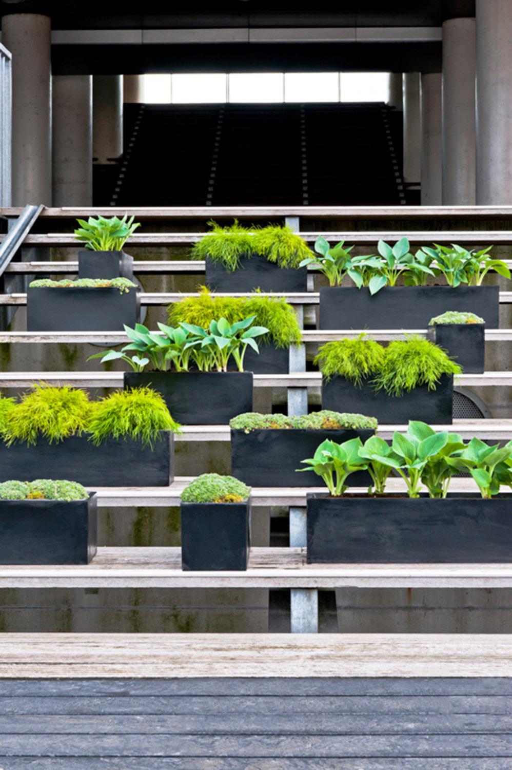 WINDOW BOX Fiberstone Slim Low Planter by Idealist Premium Balcony