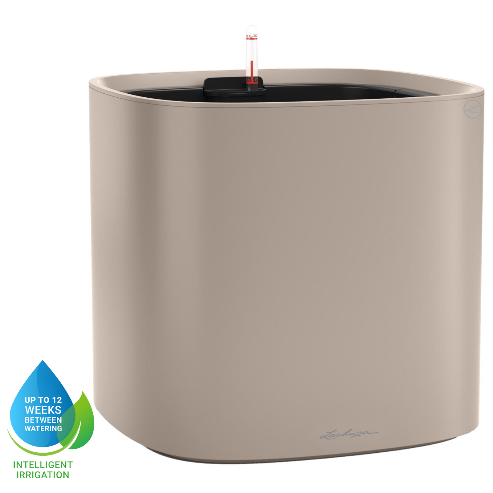 LECHUZA PILA Color Square Poly Resin Self-watering Planter