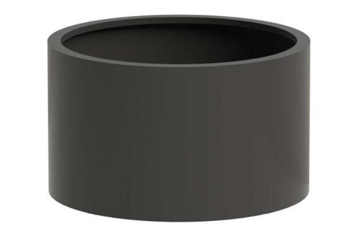 Sydney Outdoor Aluminum Round Planter
