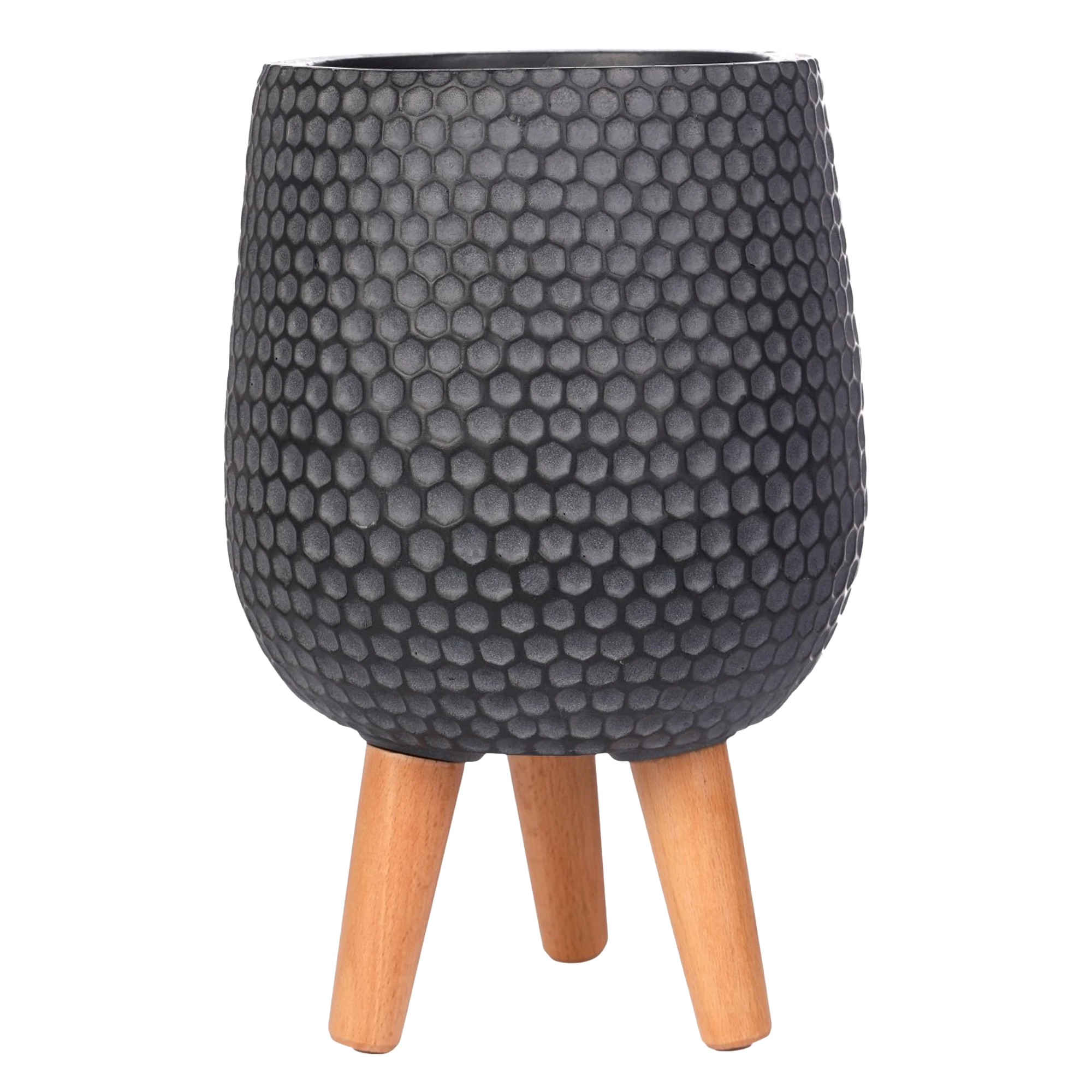IDEALIST Lite Honeycomb Style Egg Planter on Legs, Round Pot Plant Stand Indoor