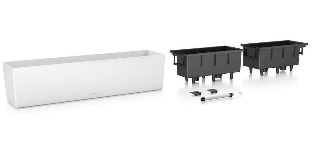 LECHUZA BALCONERA Color Trough Poly Resin Self-watering Planter Set