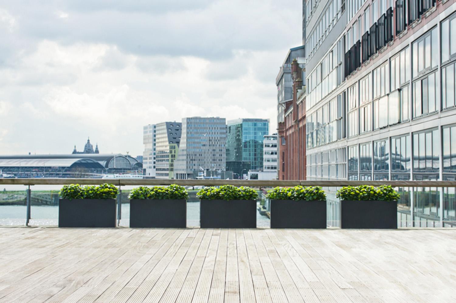 Raised Fiberstone Trough Planter by Idealist Premium JORT