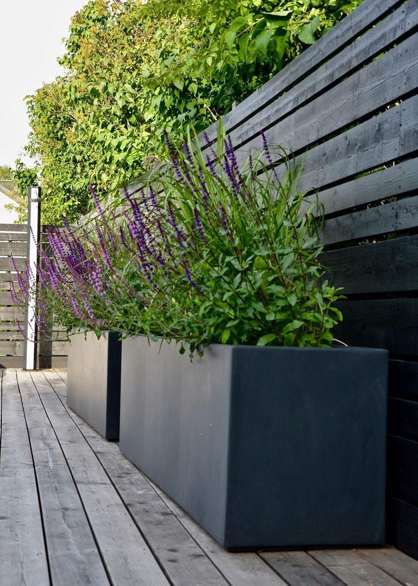 AXIS Trough Outdoor Fiberglass Planter