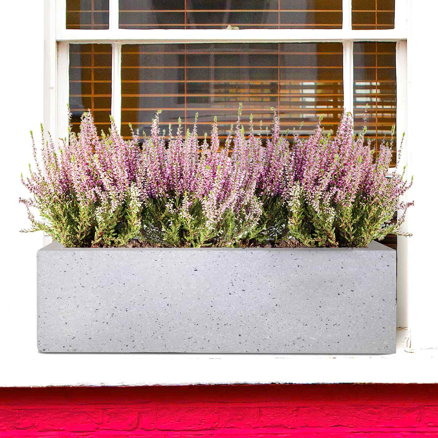 IDEALIST Lite Window Box Light Concrete Planter