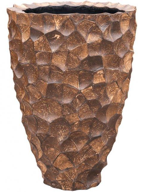 Tunda Partner Tall Coconut Shell Planter IN\OUT