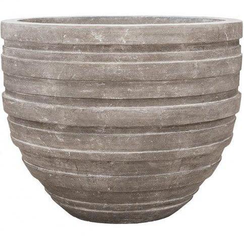 Polystone Ribbed Planter | Indoor and Outdoor Plant Pot