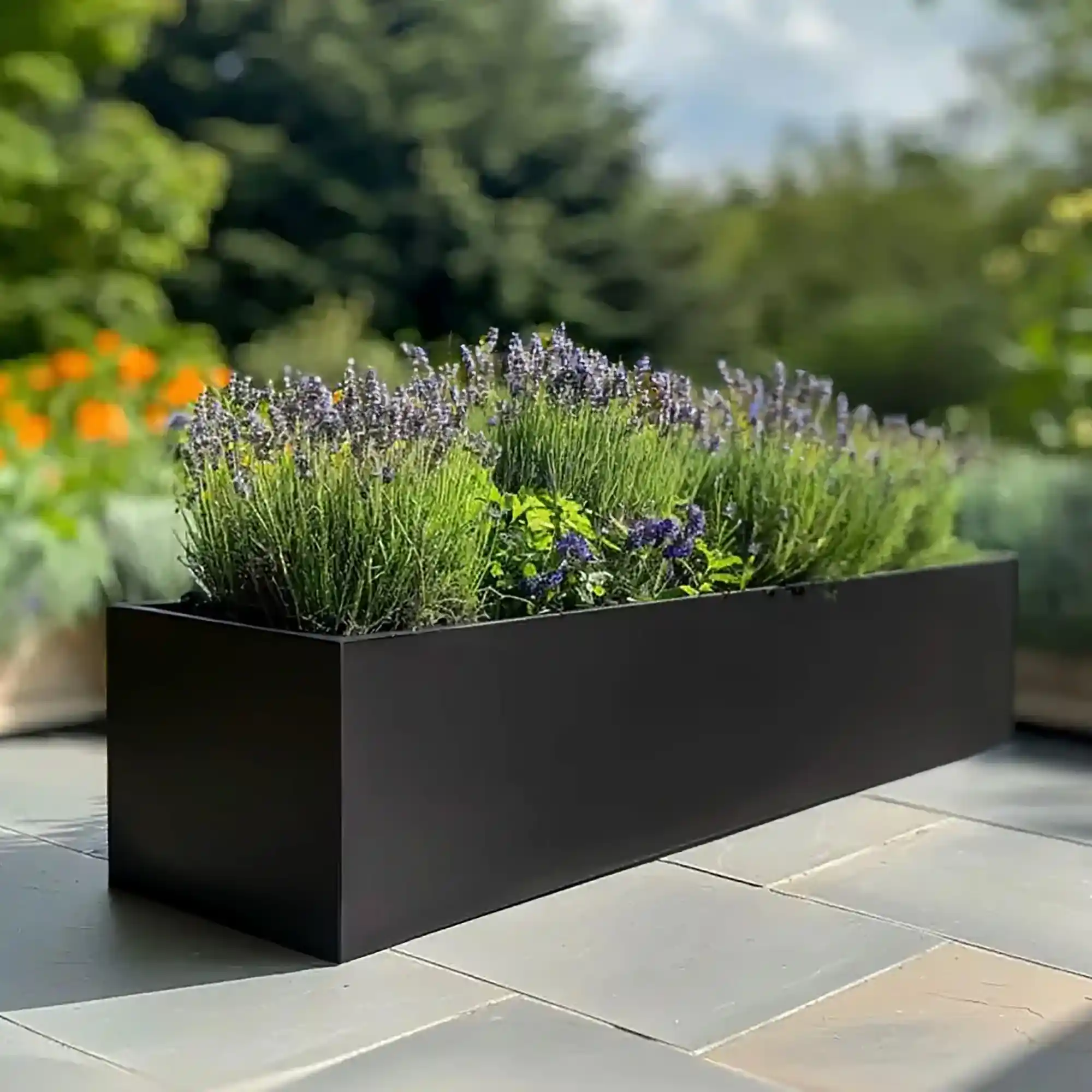 IDEALIST Lite Window Box Light Concrete Planter