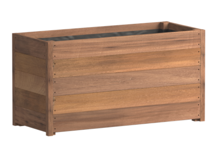 Hardwood Sevilla Trough Wood Outdoor Planter
