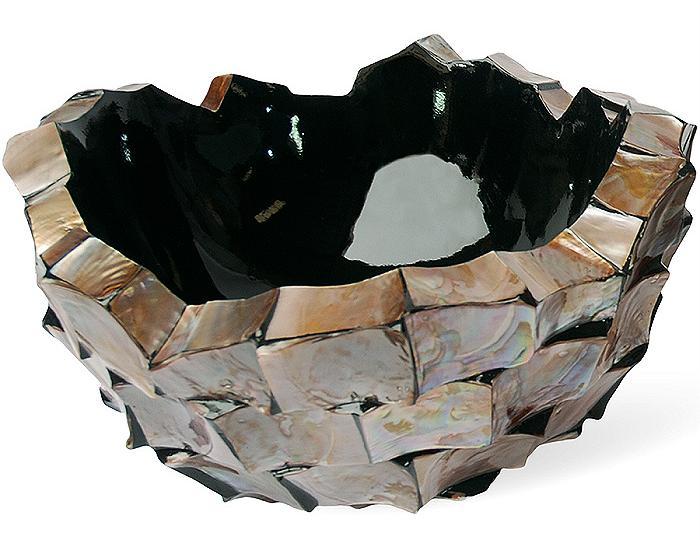 Shell Mother of pearl Bowl Polystone Indoor Planter