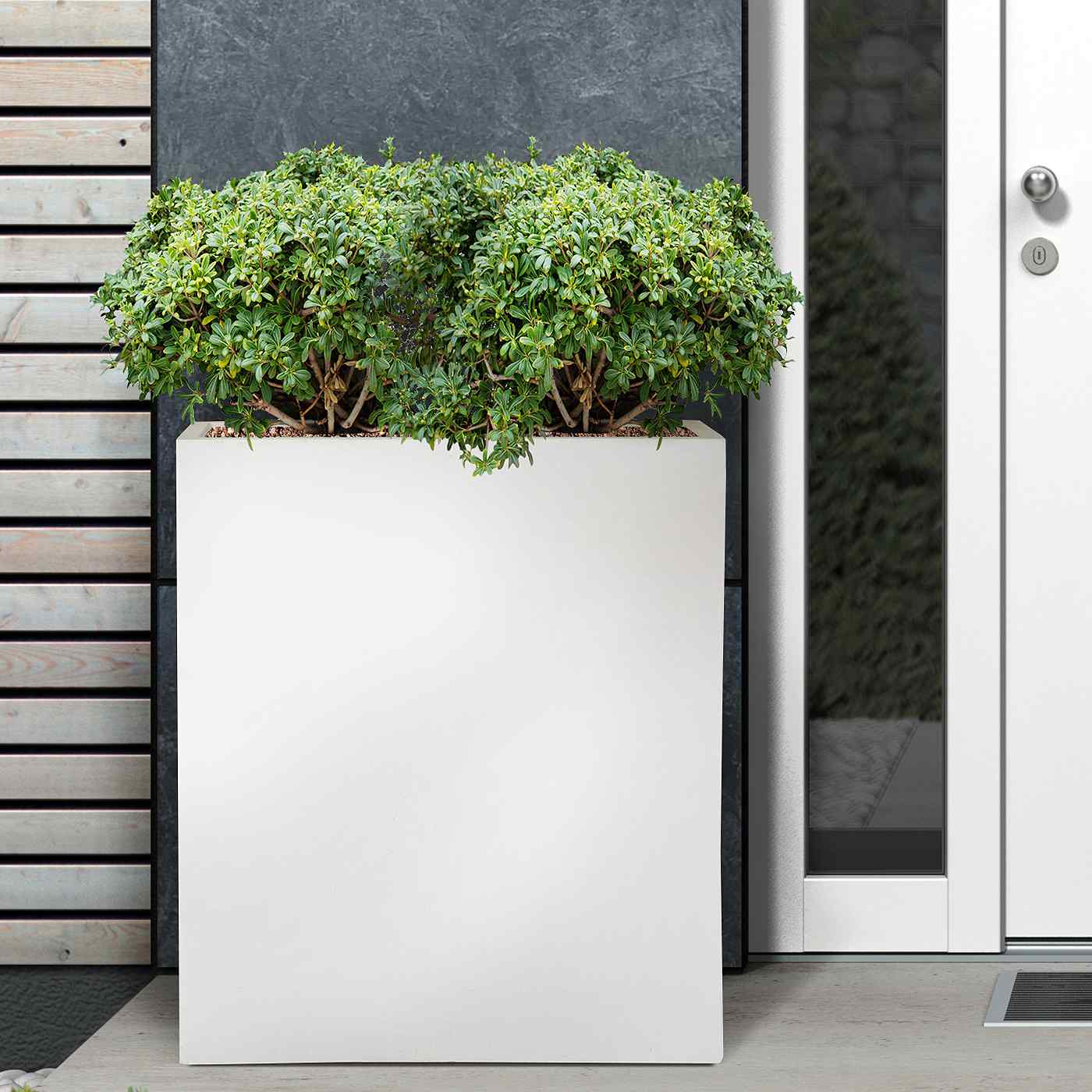 IDEALIST Lite Narrow Contemporary Light Concrete Trough Planter