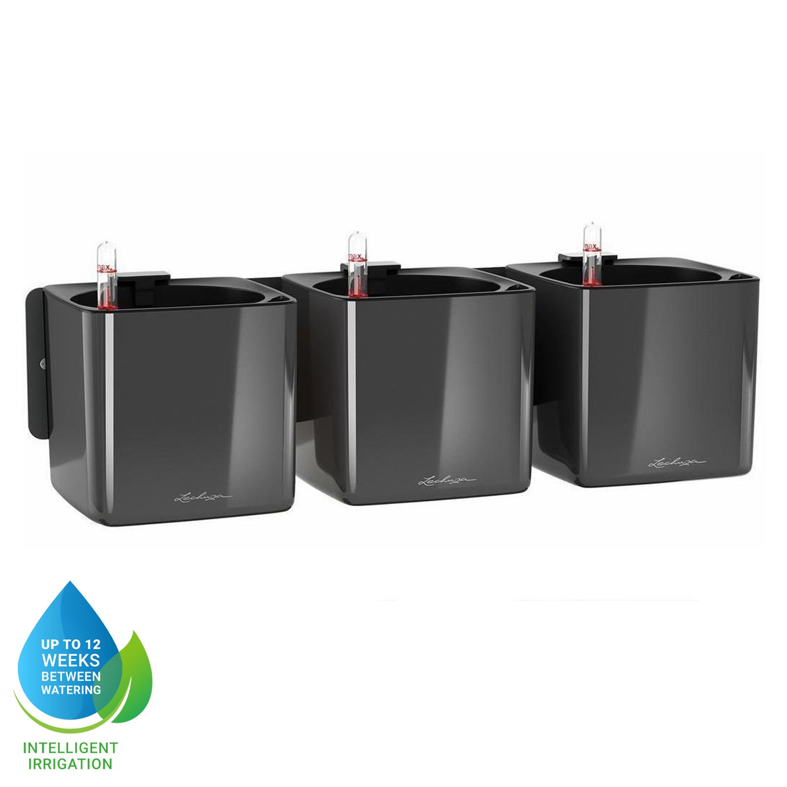 LECHUZA Green Wall Home Kit Glossy Indoor Self-watering Planter