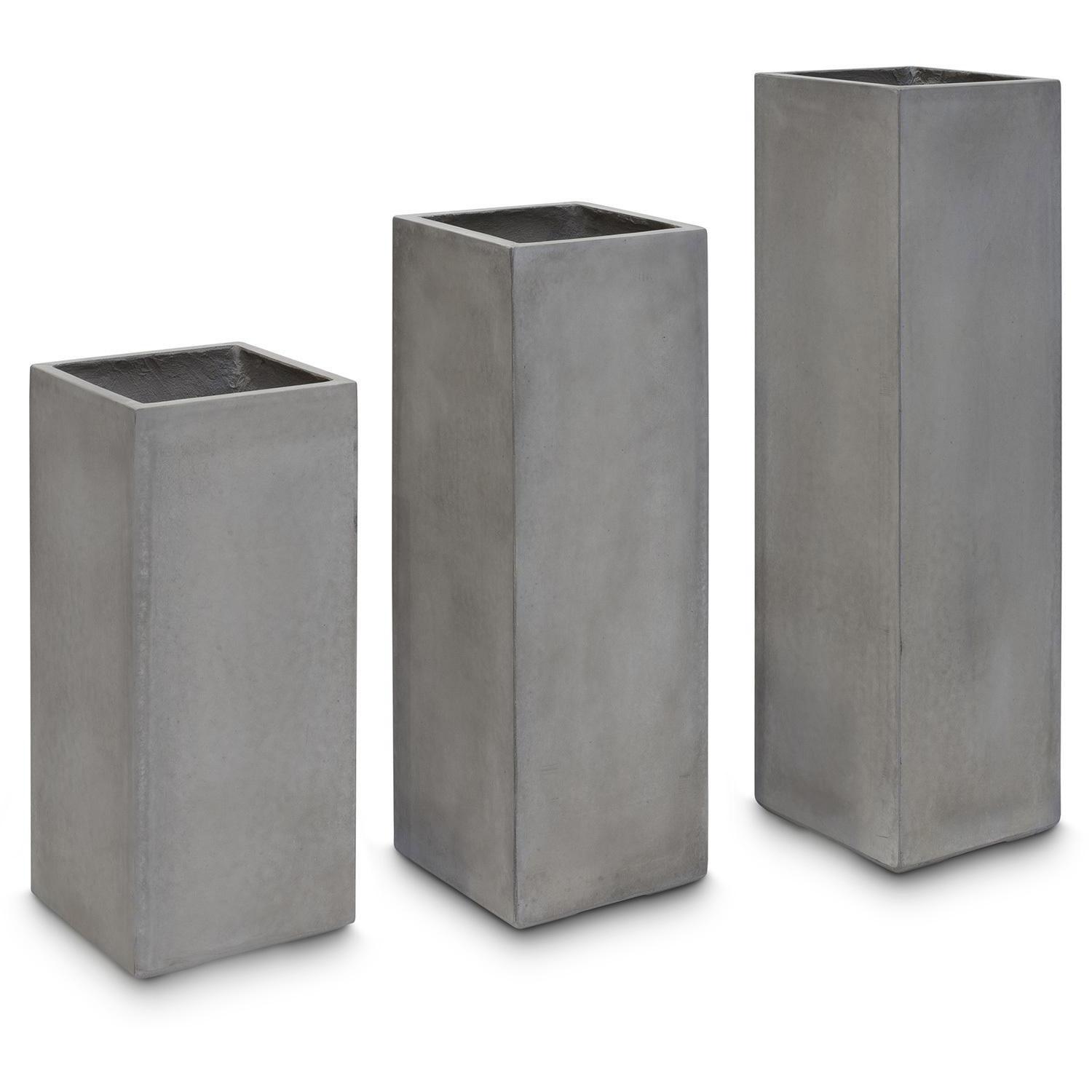 Tall Square Concrete GRC Planter by Fleur Ami DIVISION
