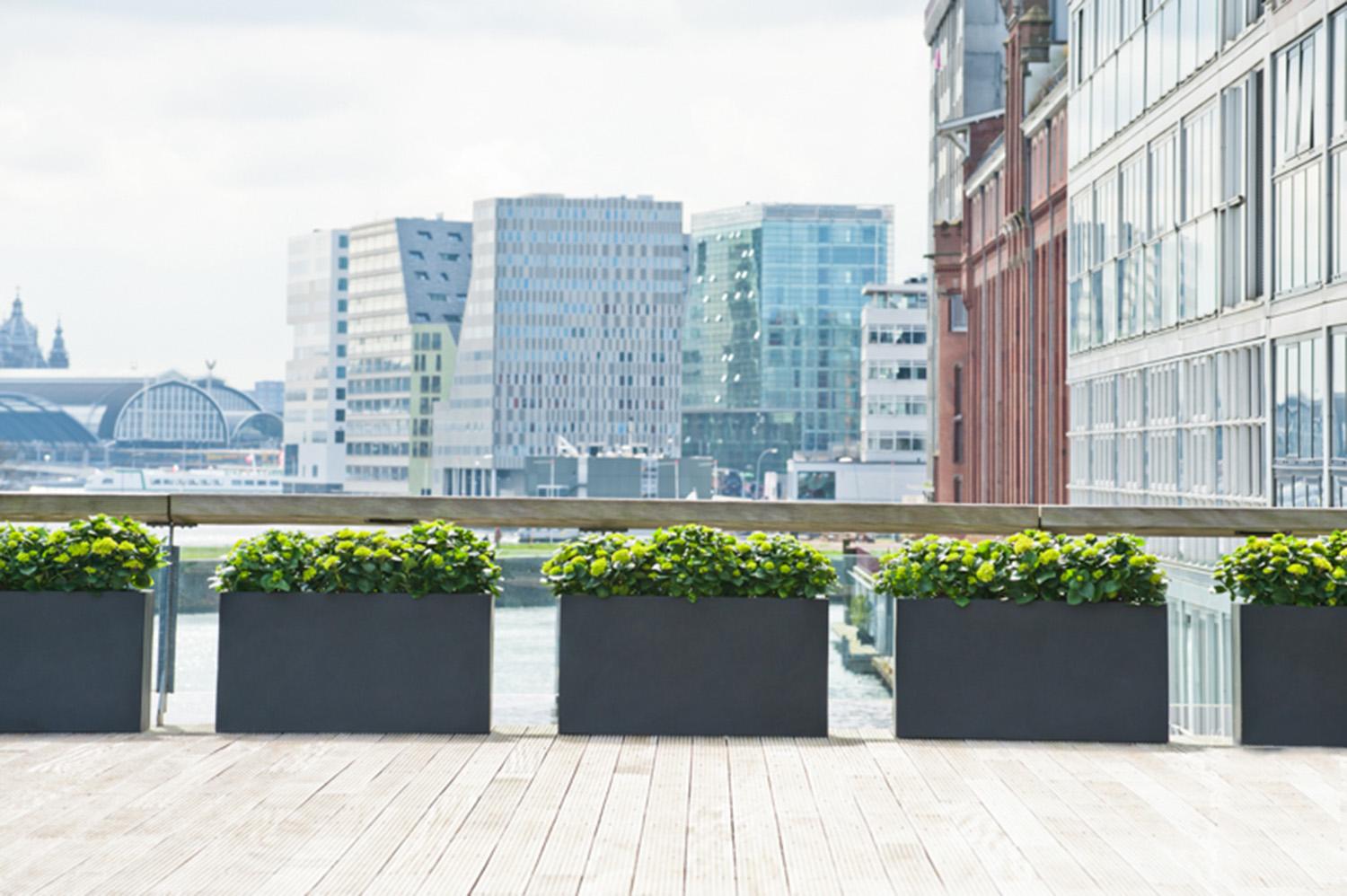 Raised Fiberstone Trough Planter by Idealist Premium JORT