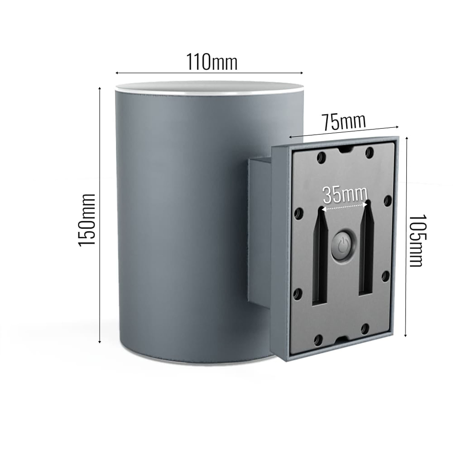 Grantham Up & Down Premium Solar Wall Lights Outdoor