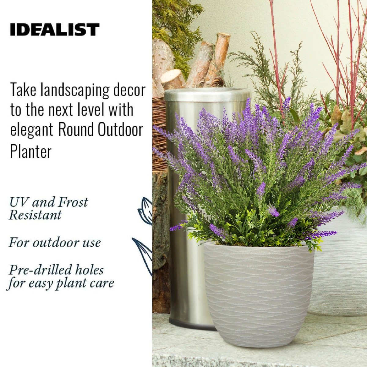 IDEALIST Lite Wave Style Outdoor Egg Planter