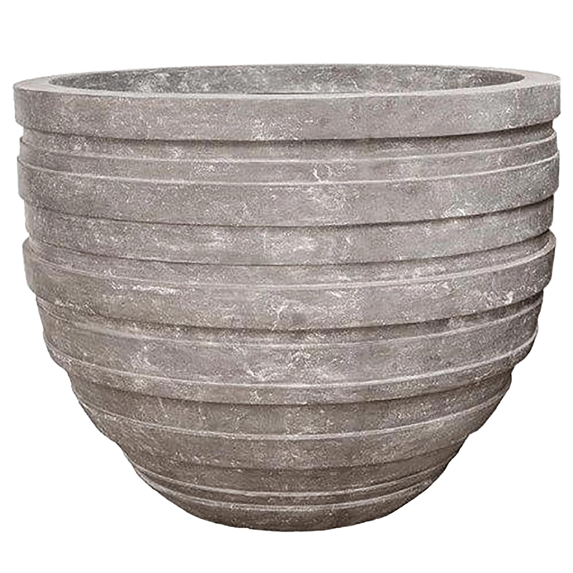 Polystone Ribbed Planter | Indoor and Outdoor Plant Pot