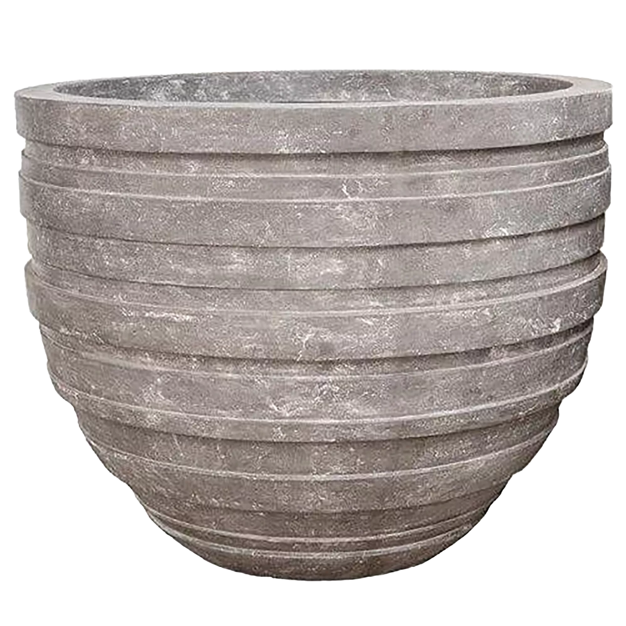 Polystone Ribbed Planter | Indoor and Outdoor Plant Pot