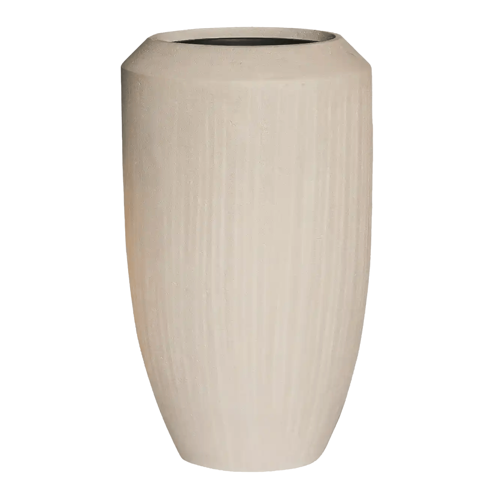 Polystone Tall Planter + Liner | Indoor and Outdoor Plant Pot