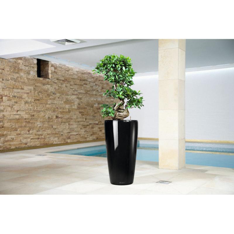 LECHUZA Rondo Round Tall Poly Resin Self-watering Planter