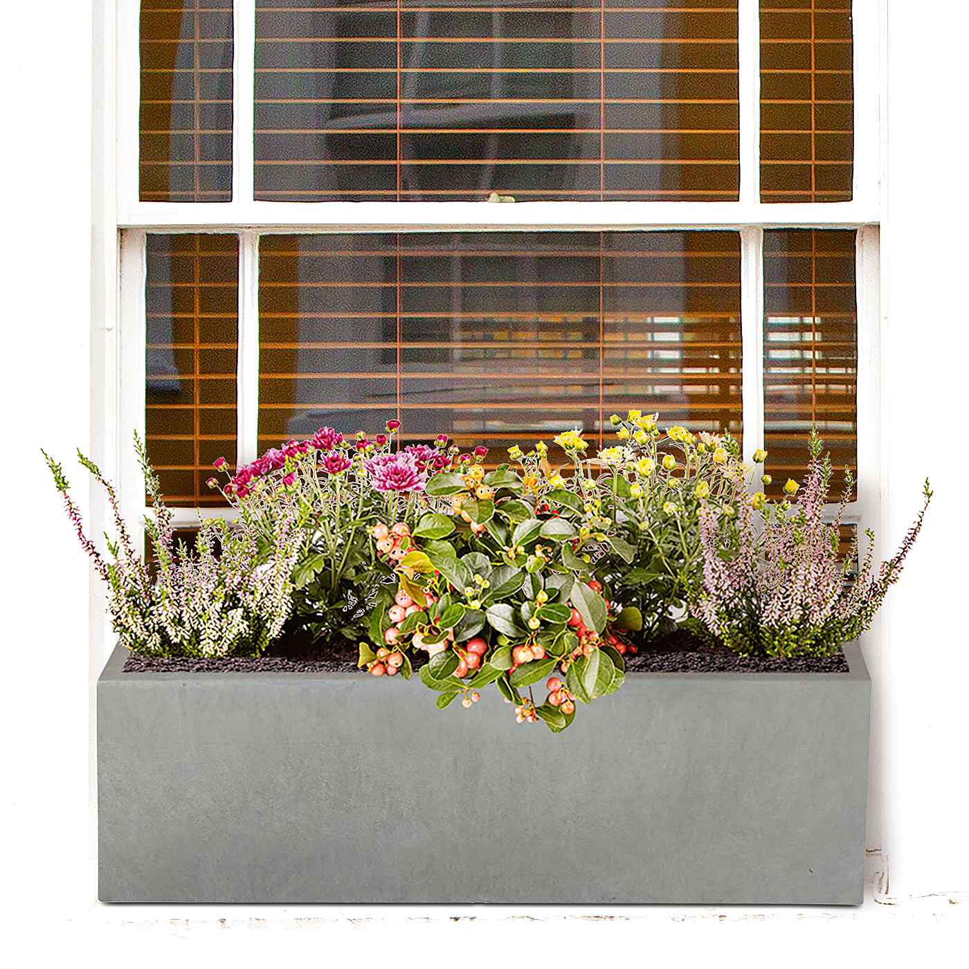 IDEALIST Lite Window Box Light Concrete Planter