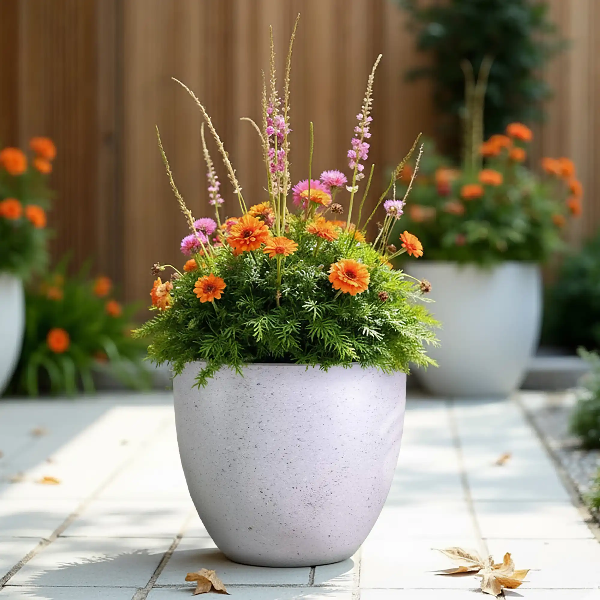 IDEALIST Lite Contemporary Light Concrete Egg Planter