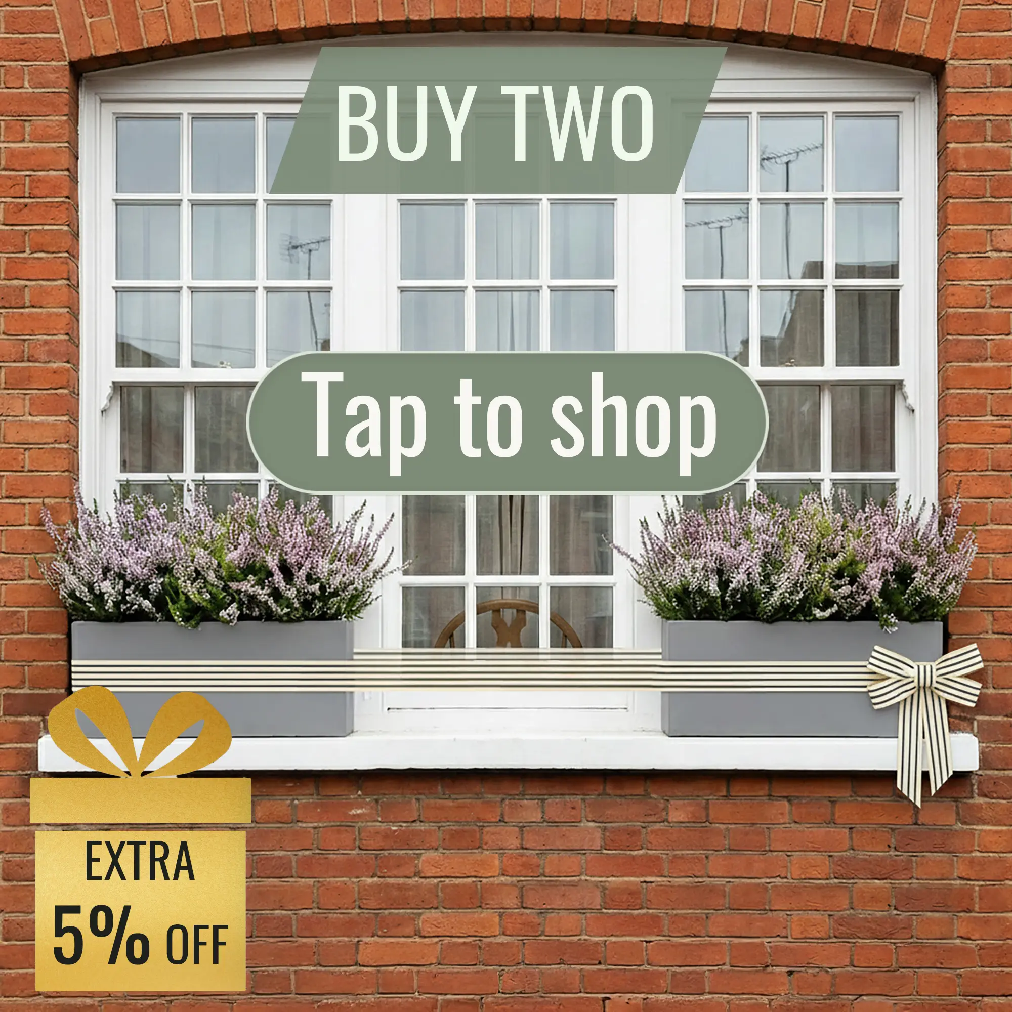 IDEALIST Lite Contemporary Light Concrete Trough Planter