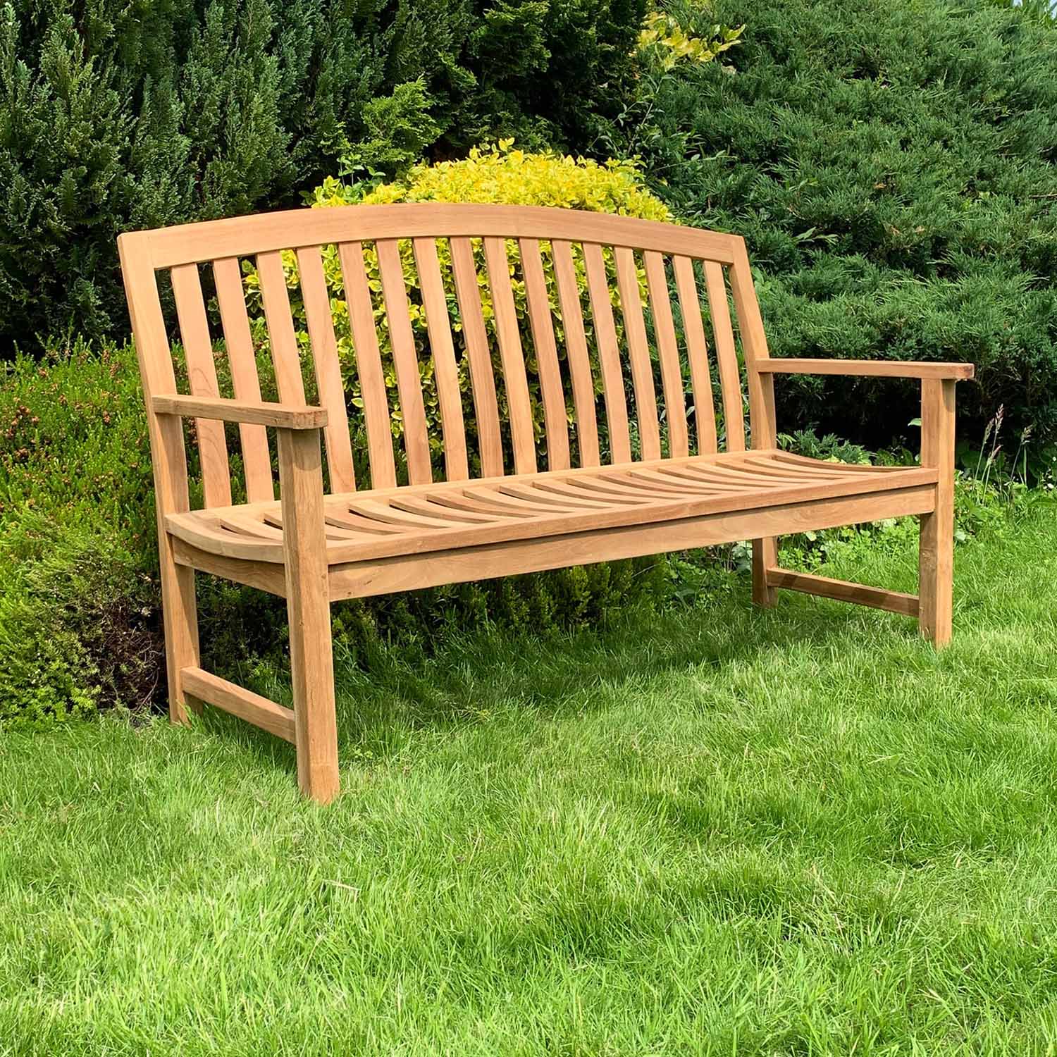 Wave Wood Garden Bench by Woodd