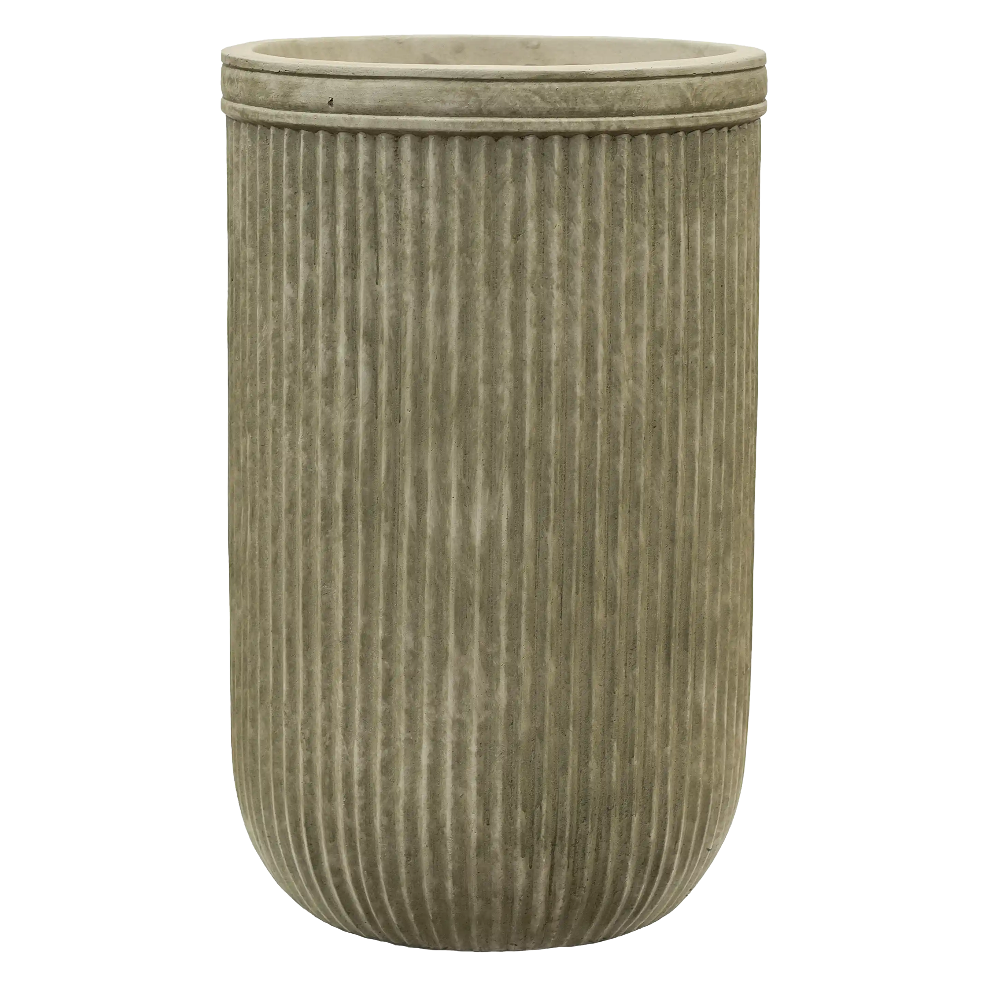 Vertical Rib Tall Planter | Indoor and Outdoor Plant Pot