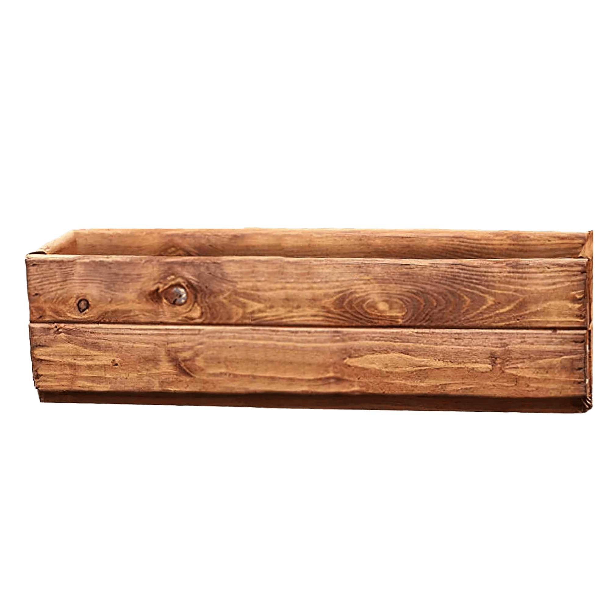 Rustic Scandinavian Redwood Window Box Outdoor Planter Made in UK by HORTICO