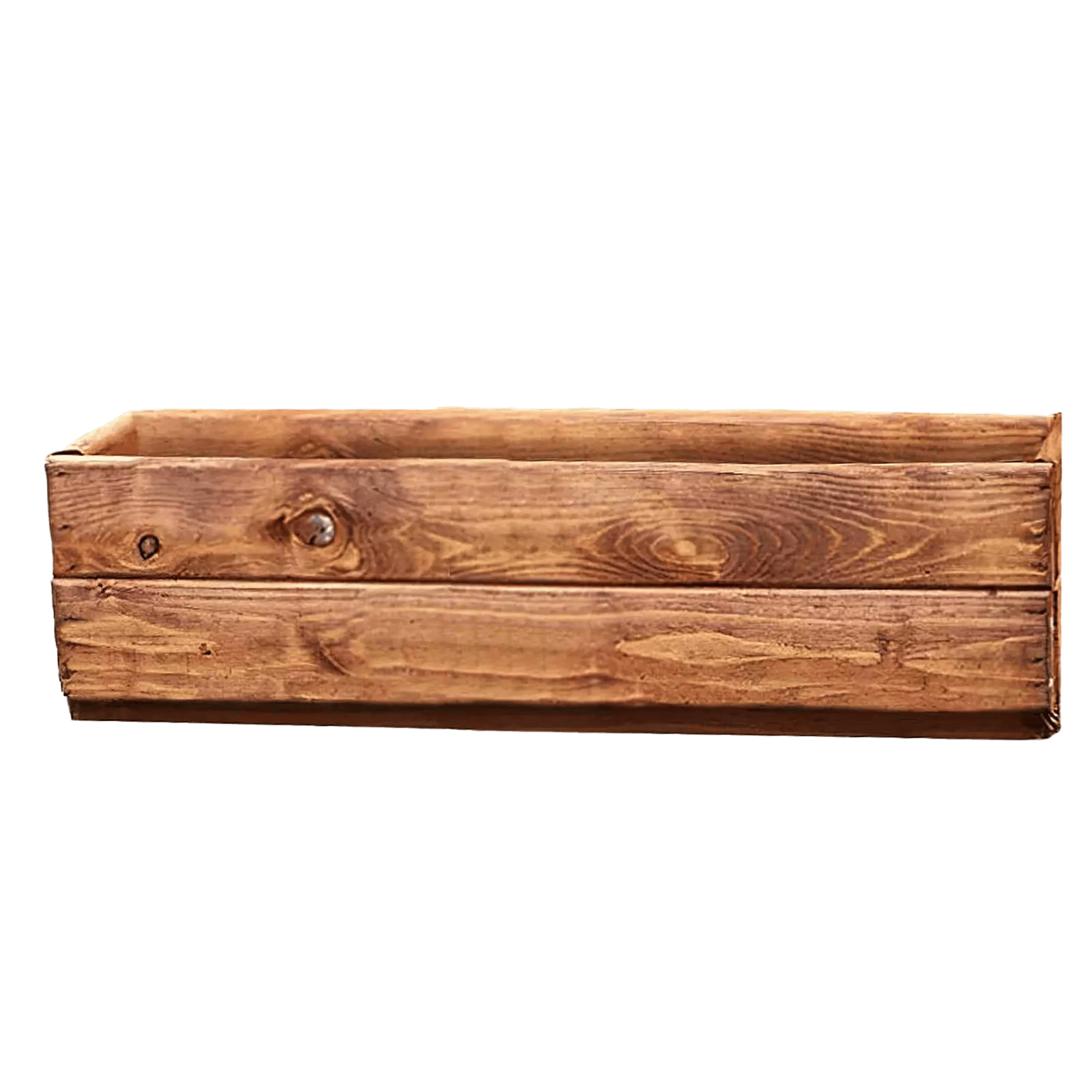Rustic Scandinavian Redwood Window Box Outdoor Planter Made in UK by HORTICO