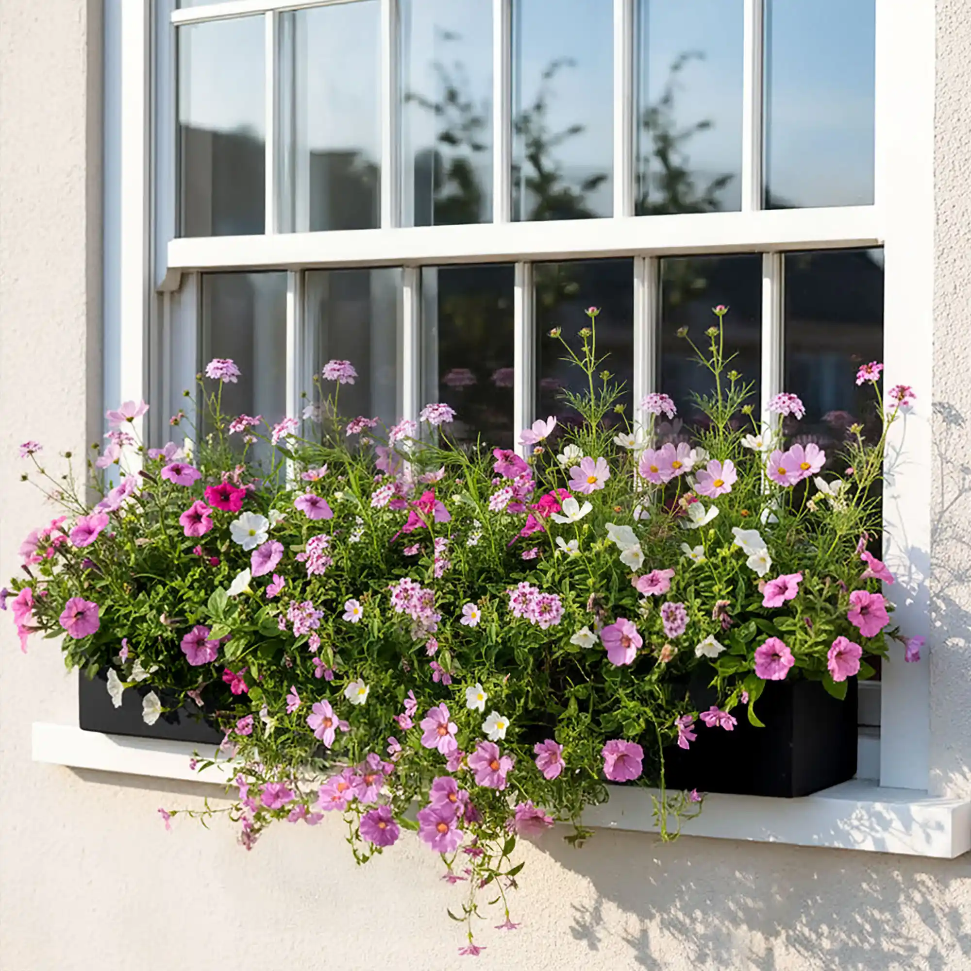 WINDOW BOX Fiberstone Slim Low Planter by Idealist Premium Balcony