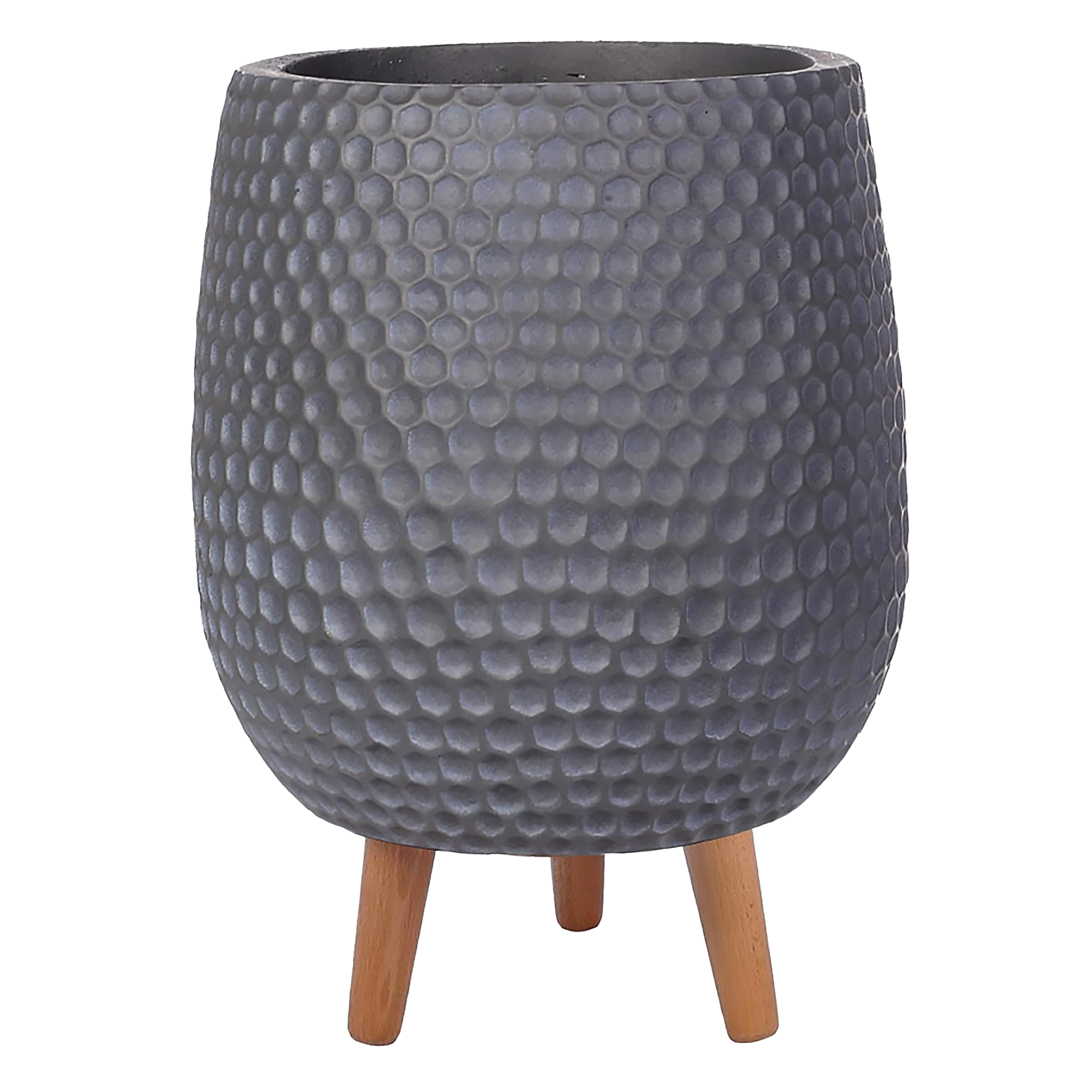 IDEALIST Lite Honeycomb Style Egg Planter on Legs, Round Pot Plant Stand Indoor