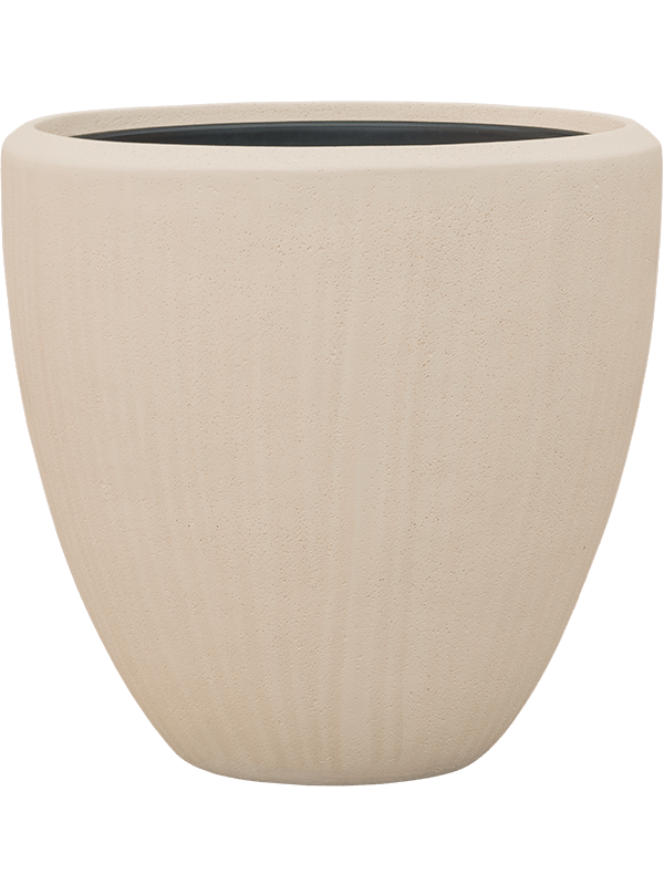 Polystone Egg Planter + Liner | Indoor Plant Pot