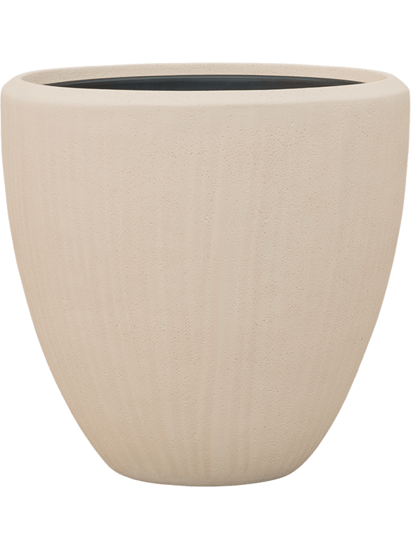 Polystone Egg Planter + Liner | Indoor Plant Pot