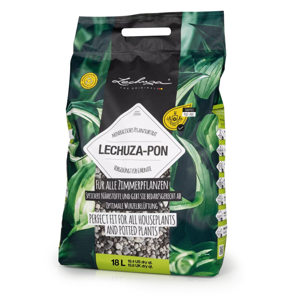 LECHUZA PON Peat-Free Houseplant Potting Mix for Indoor Plants Potting Compost for Plants Indoors