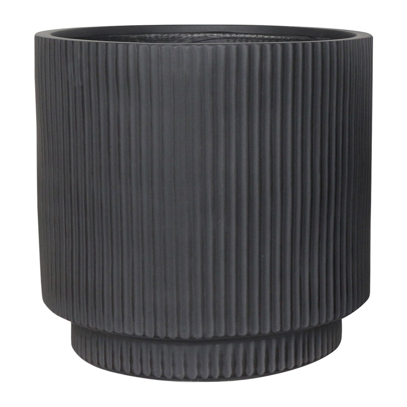 IDEALIST Lite Vertical Ribbed Cylinder Outdoor Planter