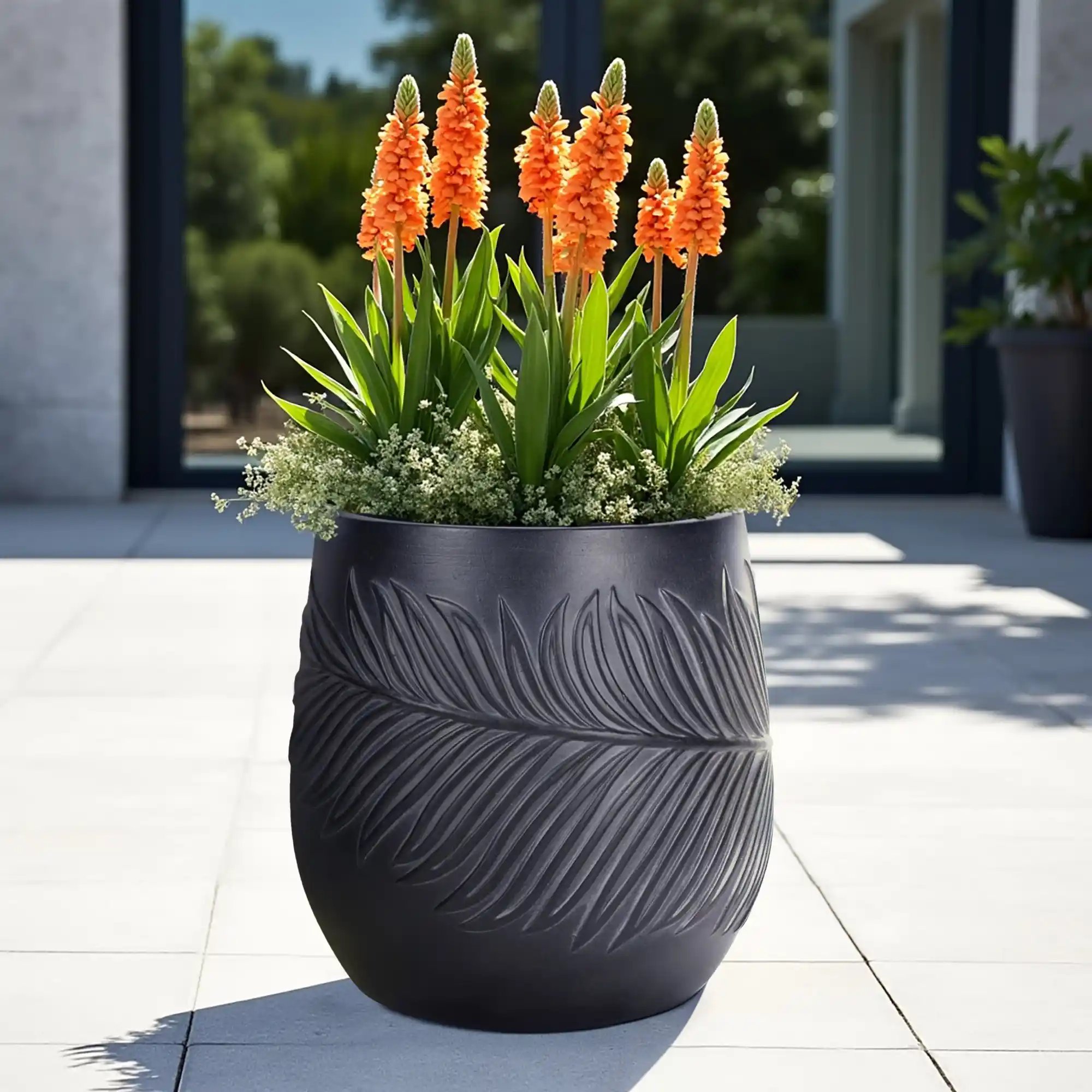 IDEALIST Lite Leaf Embossed Egg Planter