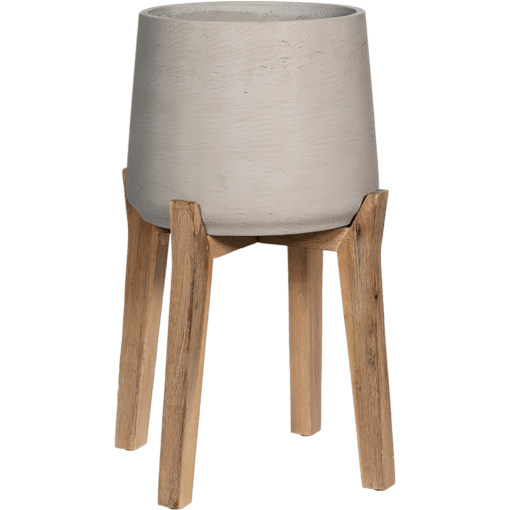 Rough Fiberclay Planter With Feet | Indoor and Outdoor Plant Pot
