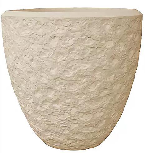 Composits Polystone Couple Rockwell Round Indoor Planter Pot