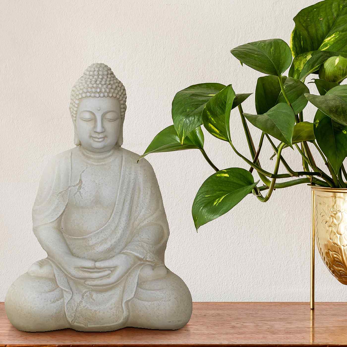 IDEALIST Lite Meditating Buddha Sculpture Garden Statue