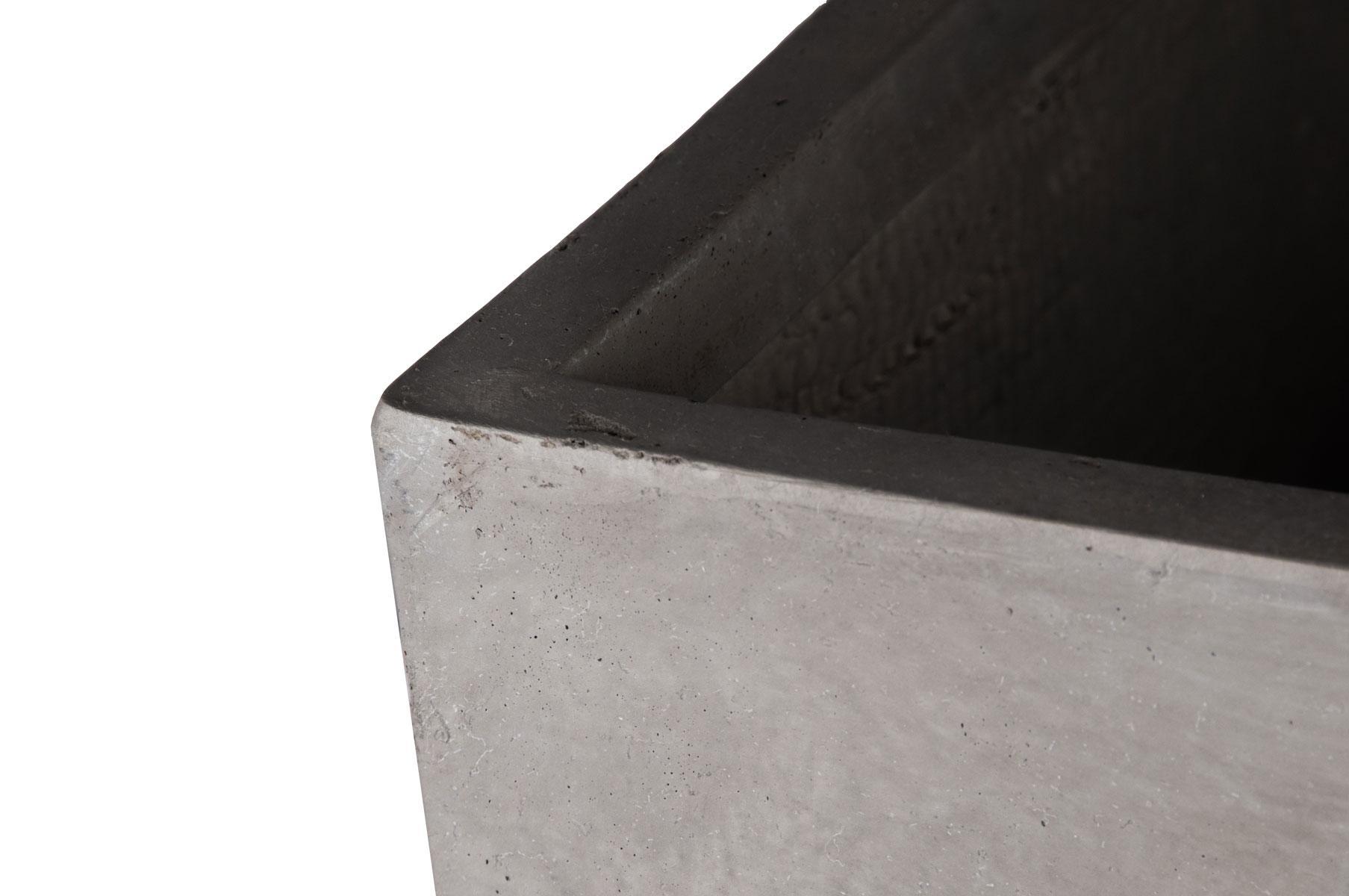 IDEALIST Lite Square Box Contemporary Light Concrete Planter