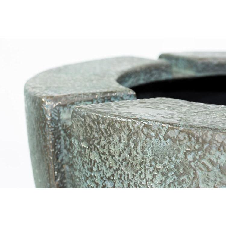 Patina Bowl Polystone Outdoor Planter