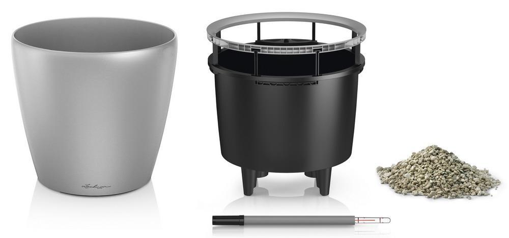 LECHUZA CLASSICO LS Round Poly Resin Self-watering Planter