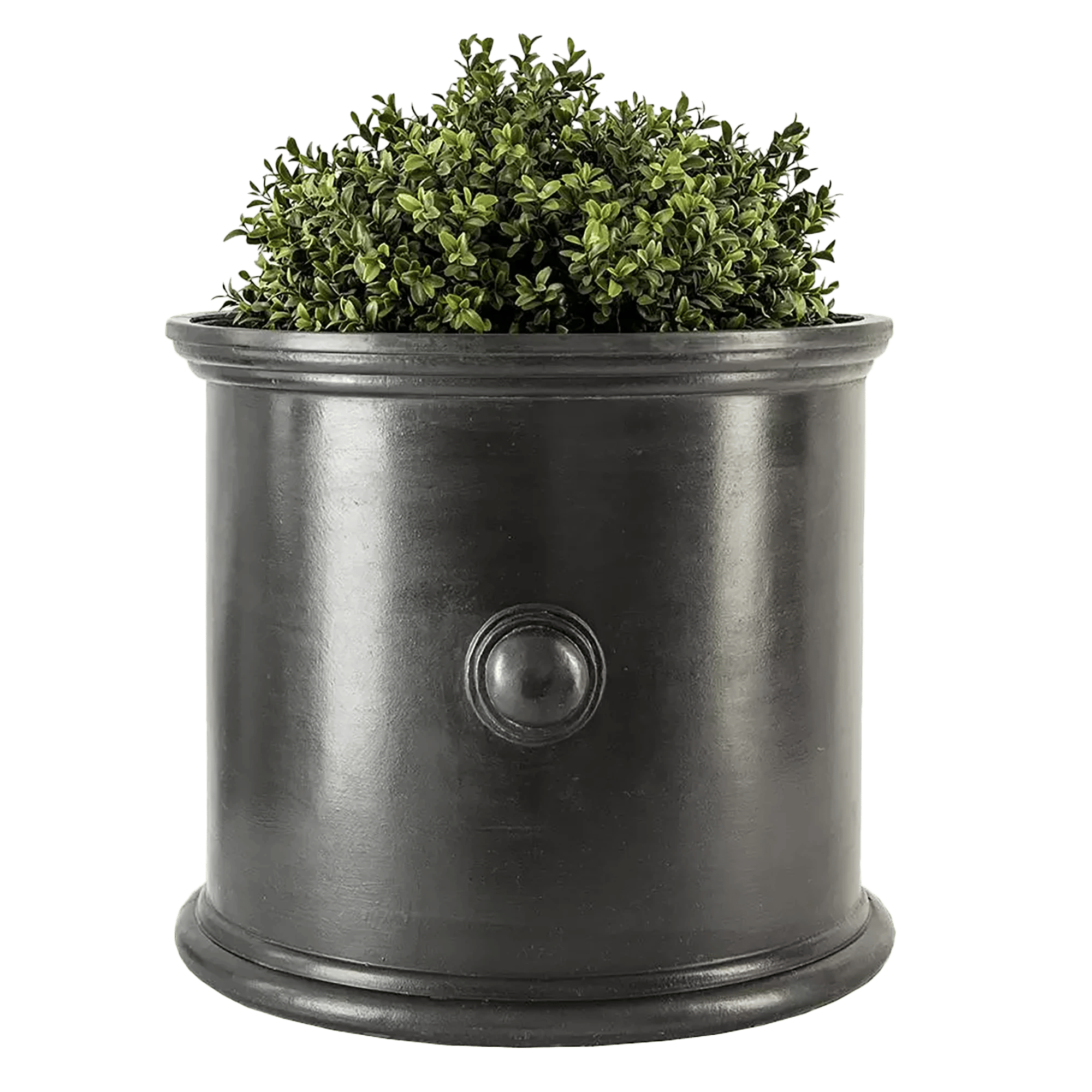 Trafalgar Fiberglass Round Faux Lead Planter Pot In/Out