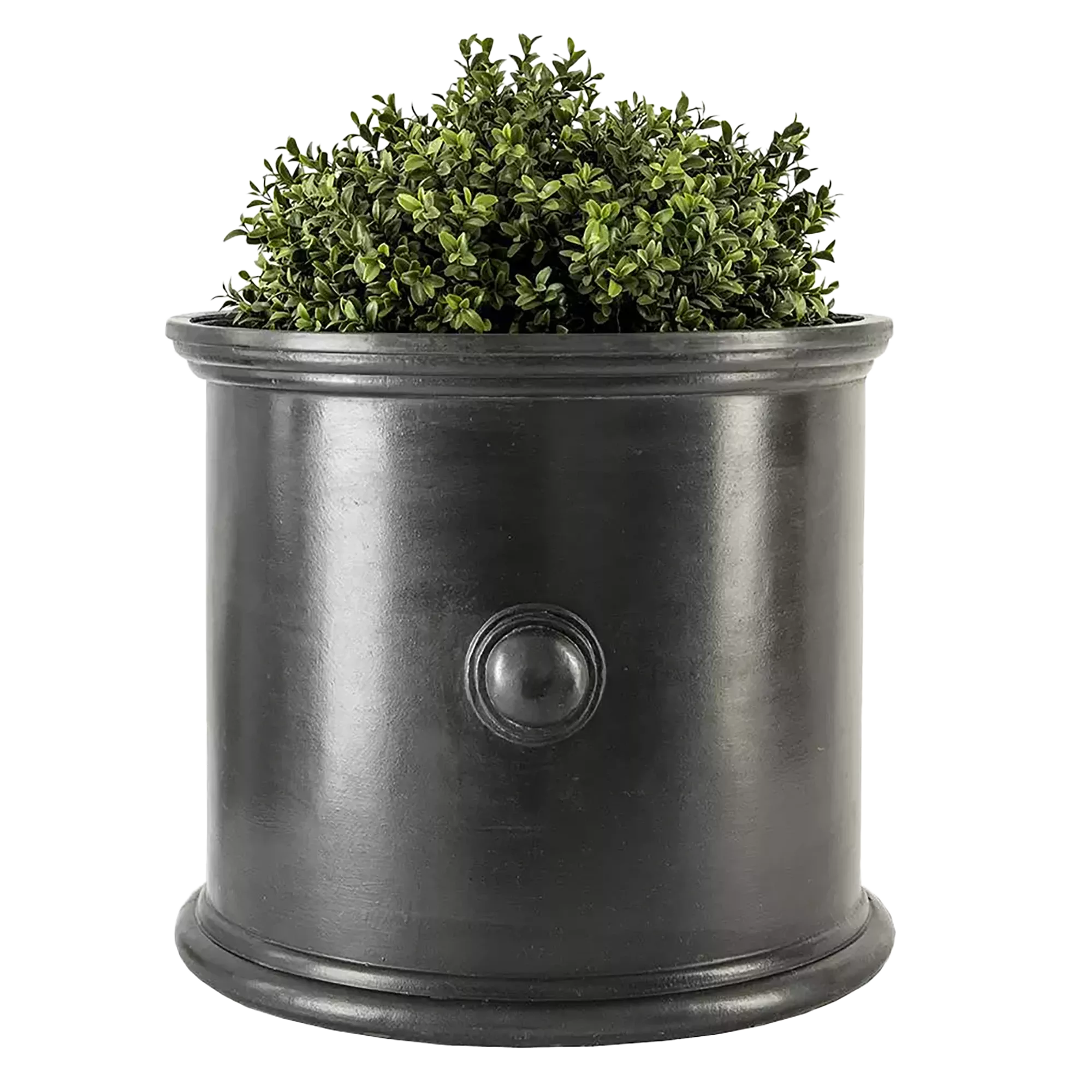 Trafalgar Fiberglass Round Faux Lead Planter Pot In/Out