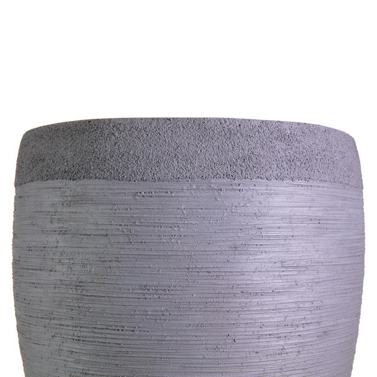 IDEALIST Lite Ribbed Light Concrete Vase Planter