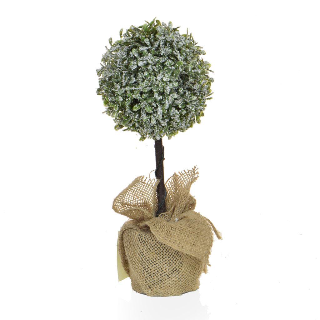 Artificial Topiary Frosted Ball Artificial Tree Plant