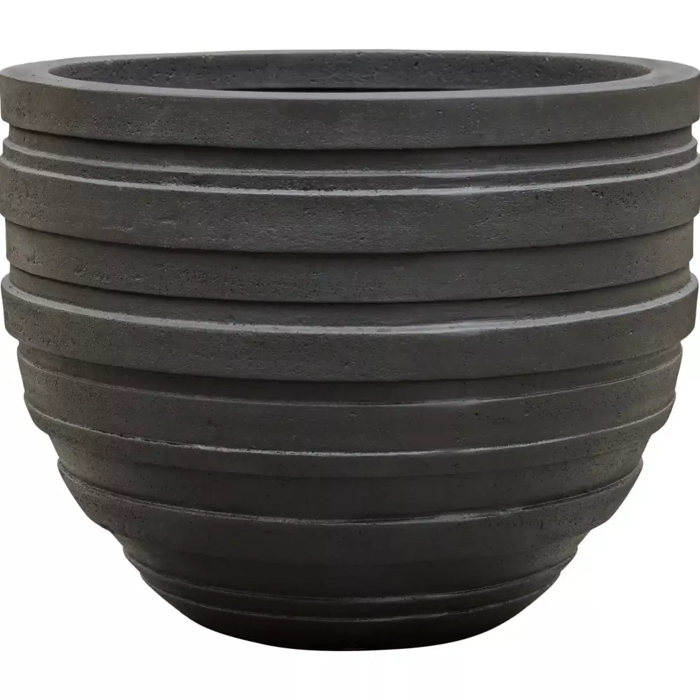 Polystone Ribbed Planter | Indoor and Outdoor Plant Pot