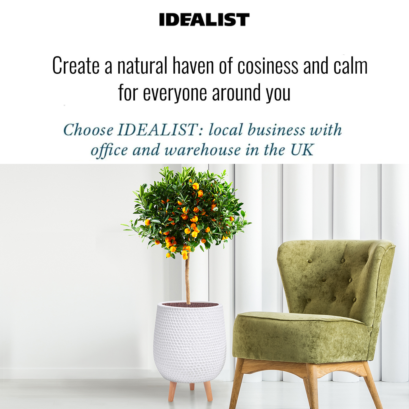 IDEALIST Lite Honeycomb Style Egg Planter on Legs, Round Pot Plant Stand Indoor
