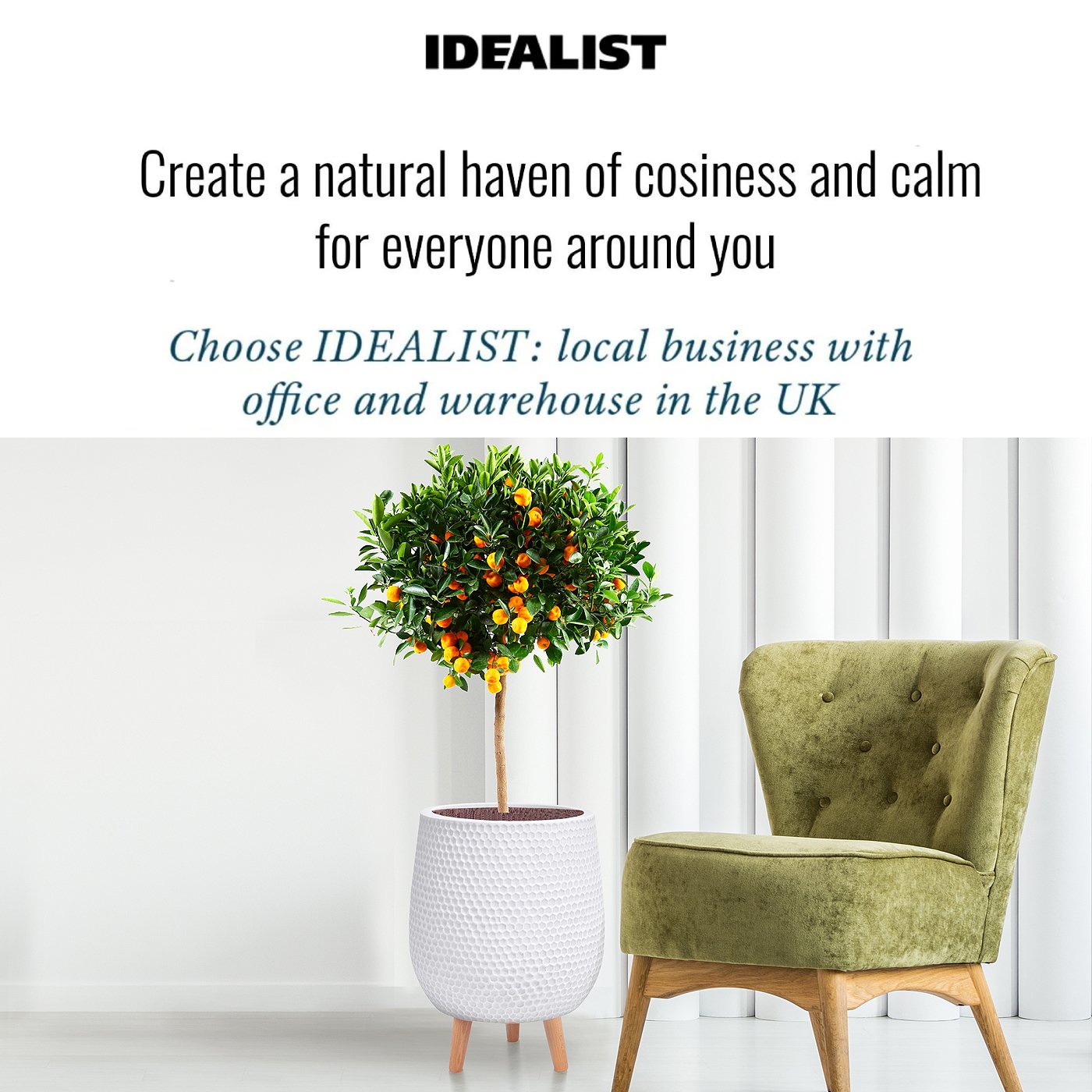 IDEALIST Lite Honeycomb Style Egg Planter on Legs, Round Pot Plant Stand Indoor